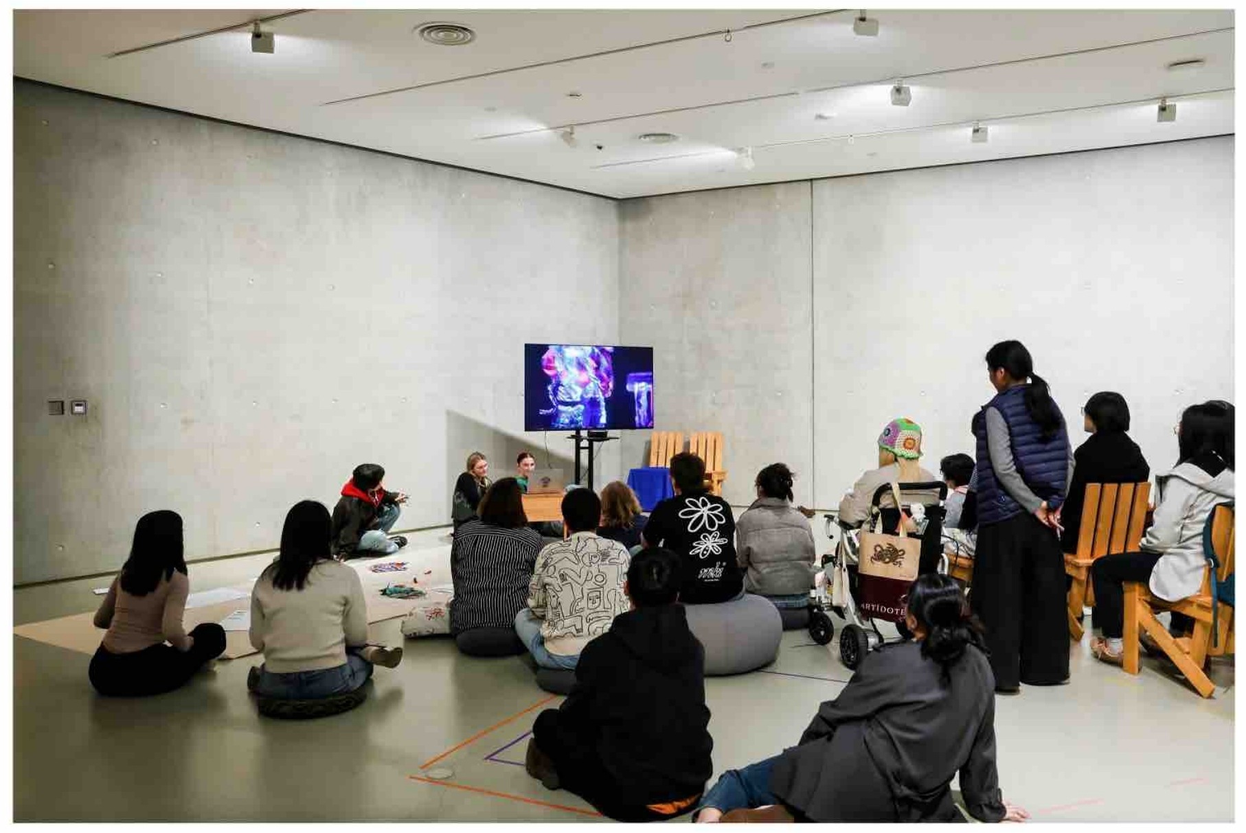 开放工作室的观众